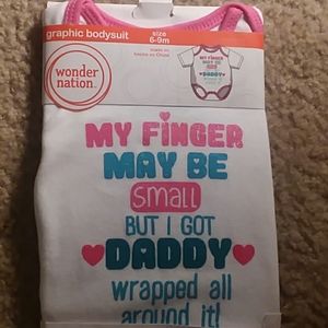 6-9 month Daddy onesie